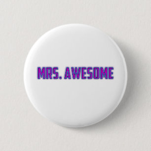 Badge Rond 5 Cm Mme Awesome