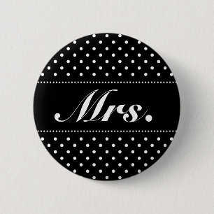 Badge Rond 5 Cm Mme bouton de pinback pour la jeune mariée