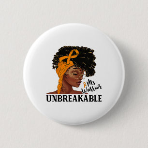 Badge Rond 5 Cm Mme Warrior Incassable Black Woman Crps Sensibilis