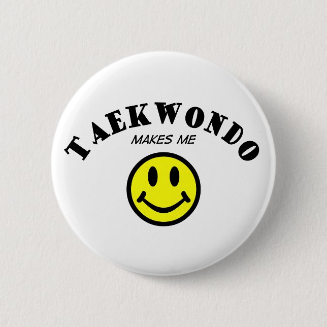 Badge Rond 5 Cm MMS : Le Taekwondo (Devant)