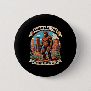 Badge Rond 5 Cm Moab Vintage Bigfoot Mystère Sasquatch Randonnée M
