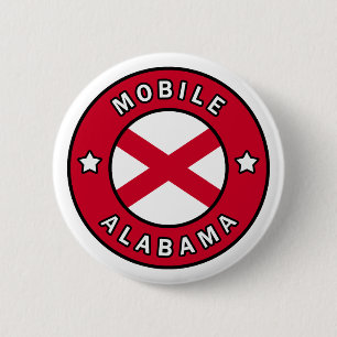 Badge Rond 5 Cm Mobile Alabama