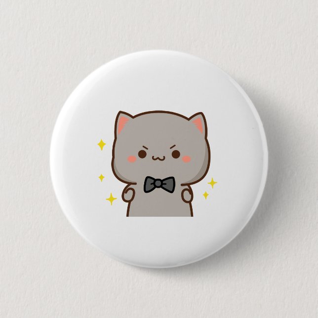 Badge Rond 5 Cm Mochj Cat - MS2 (Devant)