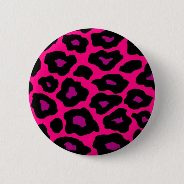 Badge Rond 5 Cm Mod Leopard (Devant)