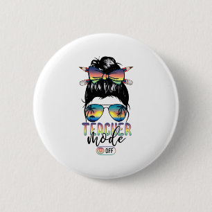 Badge Rond 5 Cm Mode Désactivé Chemise Fin De L'Année Bonjour Été