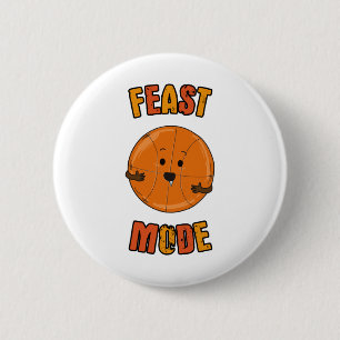 Badge Rond 5 Cm Mode Fête de basket de Thanksgiving