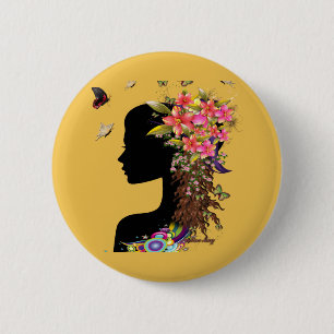Badge Rond 5 Cm Mode Imaginaire pour dames