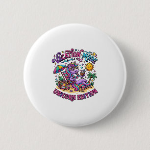 Badge Rond 5 Cm Mode Vacances Licorne Édition Licorne Commercial P