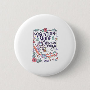 Badge Rond 5 Cm Mode Vacances Licorne Edition Licorne Vêtement Ado