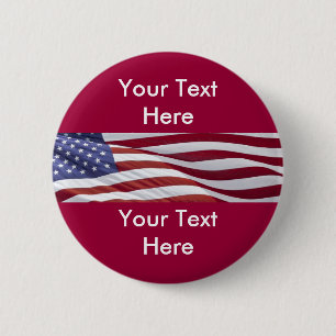 Badge Rond 5 Cm Modèle de bouton de candidat de campagne politique