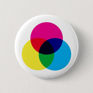 Badge Rond 5 Cm Modèle de couleur de CMYK