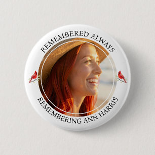 Badge Rond 5 Cm Modèle de photo de souvenir commémoratif Cardina