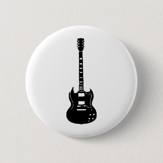 BADGE ROND 5 CM MODÈLE DE SG DE GUITARE