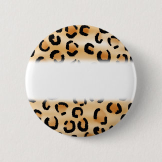 Badge Rond 5 Cm Modèle d'empreinte de léopard de Tan, de noir et