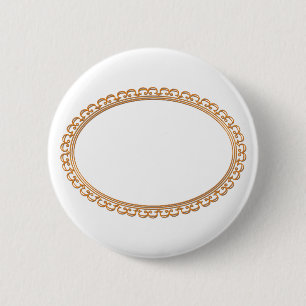 Badge Rond 5 Cm Modèle d'or de vue de miroir - ajoutez votre TXT