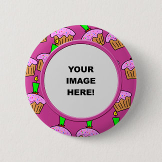 Badge Rond 5 Cm Modèle, frontière de gâteau