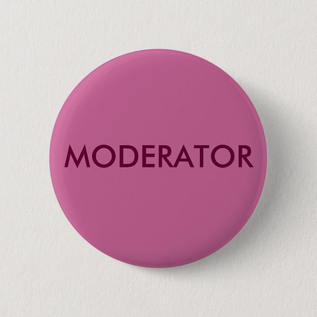 BADGE ROND 5 CM MODÉRATEUR (Devant)