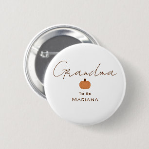 Badge Rond 5 Cm Moderne Grand-mère Future Genre Neutre Citrouille