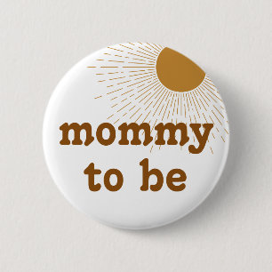 Badge Rond 5 Cm Modifier Baby shower Maman à être