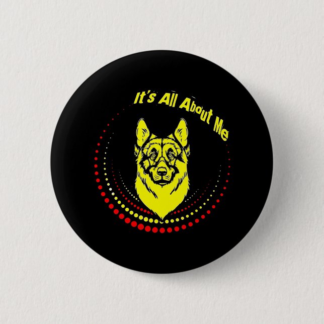 Badge Rond 5 Cm Moi berger allemand (Devant)