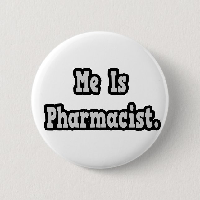 Badge Rond 5 Cm Moi est pharmacien (Devant)