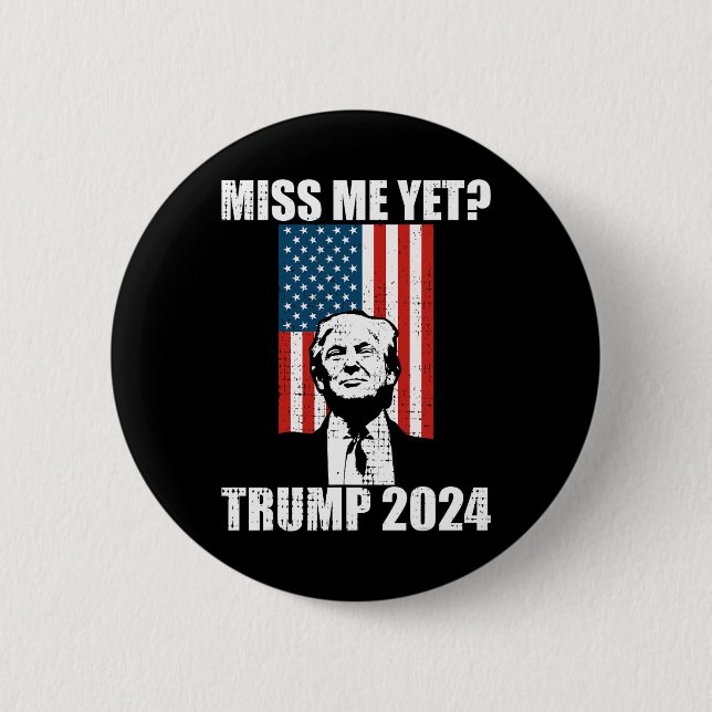 Badge Rond 5 Cm Moi, Trump 2024 (Devant)