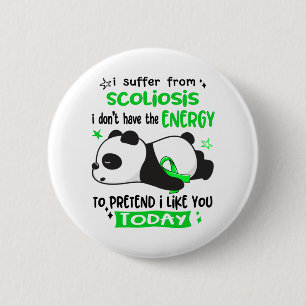 Badge Rond 5 Cm Mois de la sensibilisation à la scoliose Cadeaux