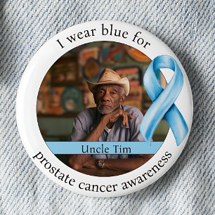 Badge Rond 5 Cm Mois de la sensibilisation au cancer de la prostat
