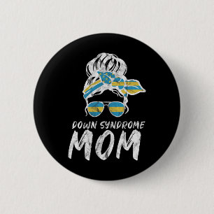Badge Rond 5 Cm Mois de la sensibilisation au syndrome de Down Bun