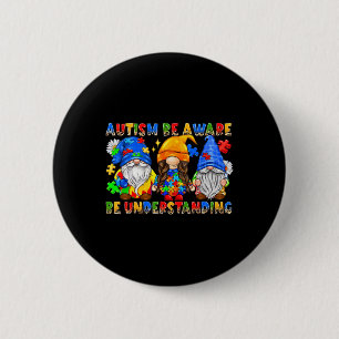 Badge Rond 5 Cm Mois de l'autisme Journée mondiale de sensibilisat