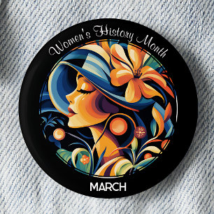 Badge Rond 5 Cm Mois de l'histoire des femmes
