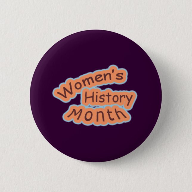 Badge Rond 5 Cm Mois de l'histoire des femmes (Devant)