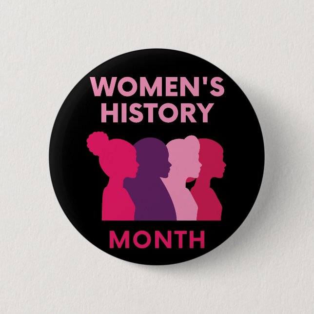 Badge Rond 5 Cm Mois de l'histoire des femmes (Devant)