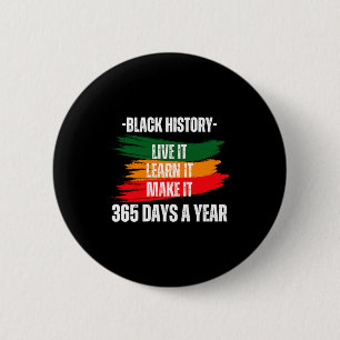 Badge Rond 5 Cm Mois de l'histoire des Noirs 2023 Vivez-le Apprene