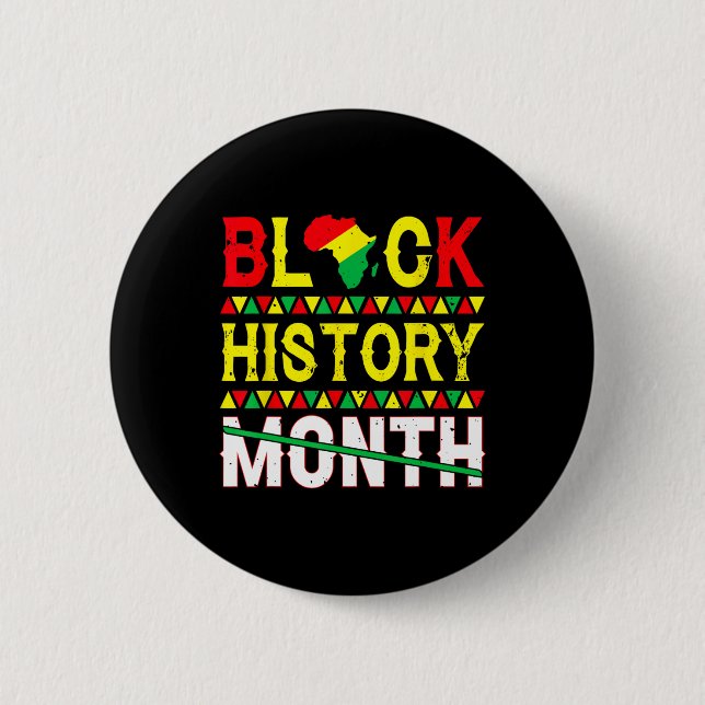 Badge Rond 5 Cm Mois de l'histoire des Noirs 247365 Culture du pat (Devant)