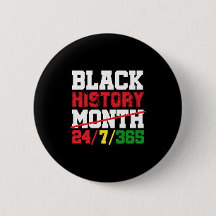 Badge Rond 5 Cm Mois de l'histoire des Noirs 247365 Fierté noire A