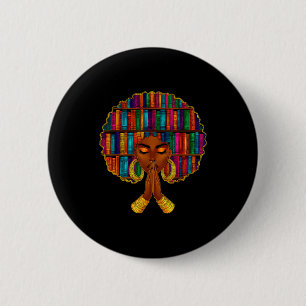 Badge Rond 5 Cm Mois de l'histoire des Noirs Afro Femmes Amoureuse