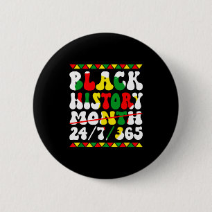Badge Rond 5 Cm Mois de l'histoire des Noirs Afro Mélanine Femmes
