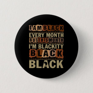 Badge Rond 5 Cm Mois de l'histoire des Noirs Blackité noire tous l