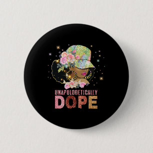 Badge Rond 5 Cm Mois de l'histoire des Noirs de drogues sans excus