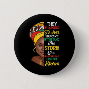 Badge Rond 5 Cm Mois de l'histoire des Noirs Femme africaine Afro 