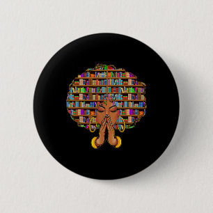 Badge Rond 5 Cm Mois de l'histoire des Noirs Femmes Afro Filles Am