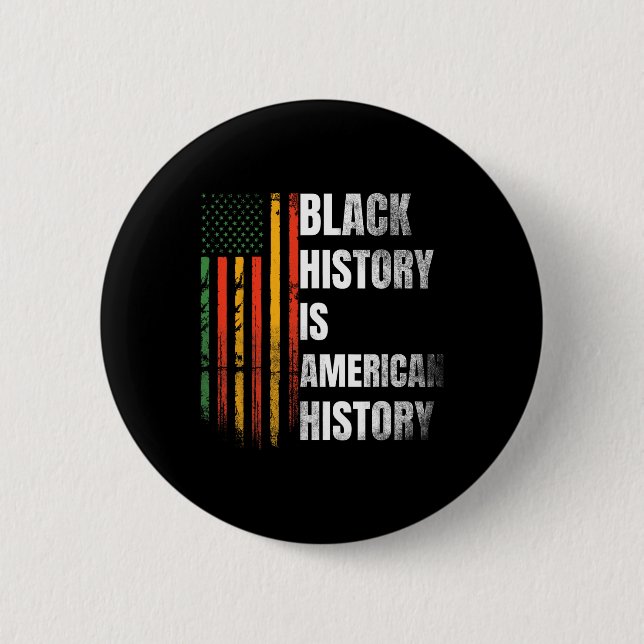 Badge Rond 5 Cm Mois de l'histoire des Noirs Femmes Drapeau afro-a (Devant)