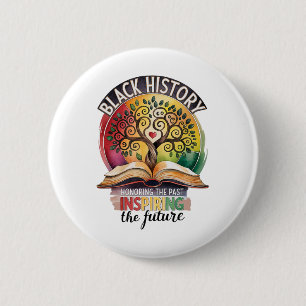 Badge Rond 5 Cm Mois de l'histoire des Noirs Hommage au passé Bhm