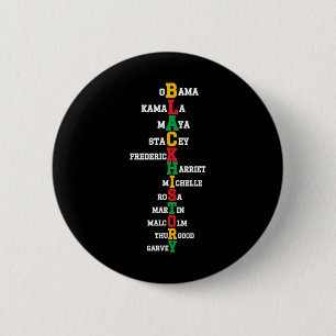 Badge Rond 5 Cm Mois de l'histoire des Noirs Leaders Mois de l'his