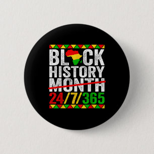 Badge Rond 5 Cm Mois de l'histoire des Noirs Problèmes d'histoire