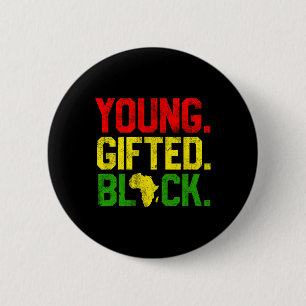 Badge Rond 5 Cm Mois de l'histoire des Noirs talentueux Cadeaux af