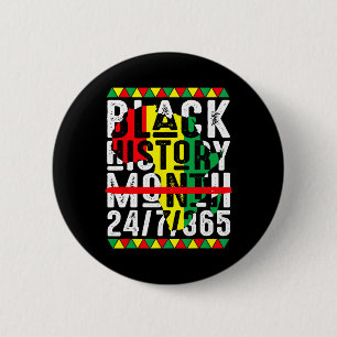 Badge Rond 5 Cm Mois de l'histoire des Noirs Un mois ne peut conte