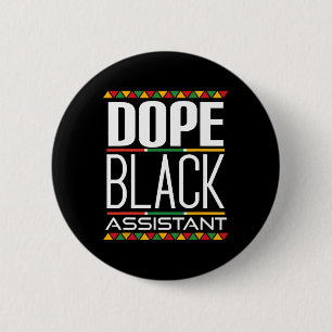 Badge Rond 5 Cm Mois de l'histoire noire persistante de la drogue