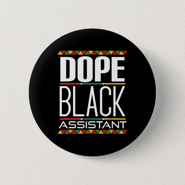 Badge Rond 5 Cm Mois de l'histoire noire persistante de la drogue (Devant)